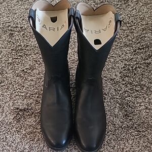 Aria Men's Black Leather Boots